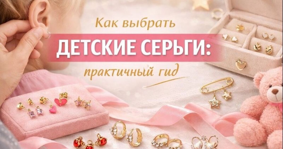 Как выбрать детские серьги: практичный гид